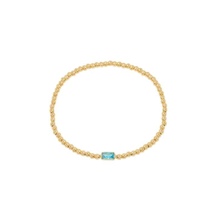 Bracelet en Gemmes avec Perles en Or