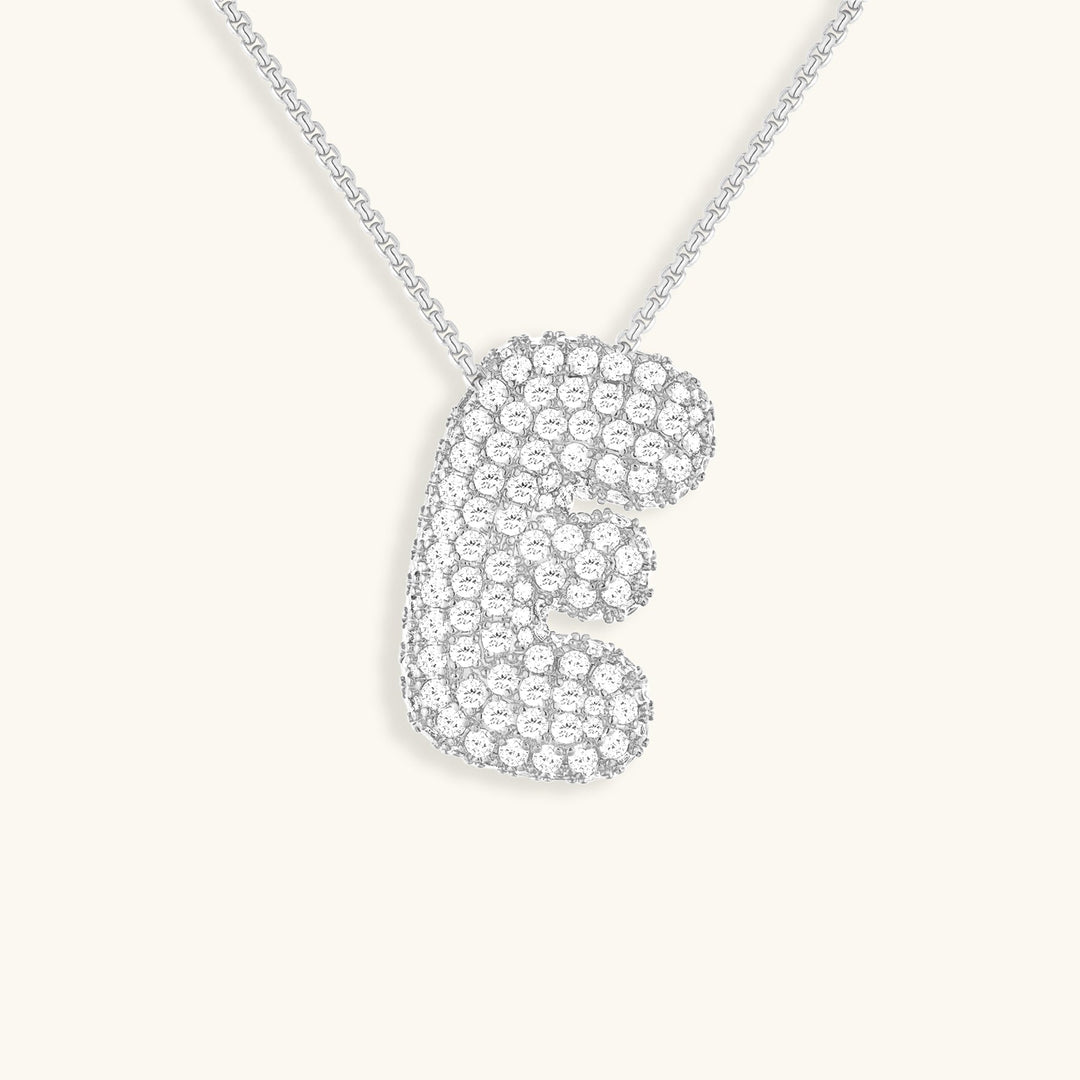 Collier en Diamant Initial Bulles