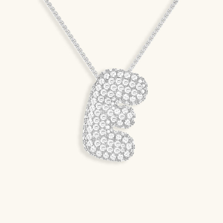 Collier en Diamant Initial Bulles