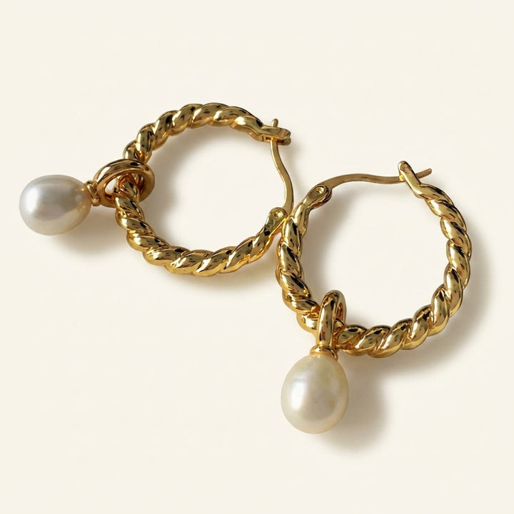 Boucles d'oreilles Perles Tordues