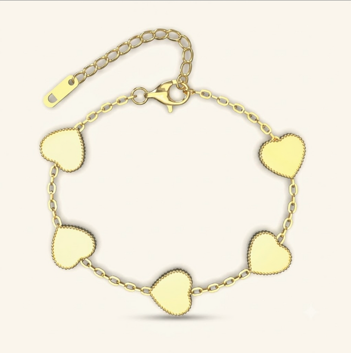 Chaque Bracelet Cœur en Or