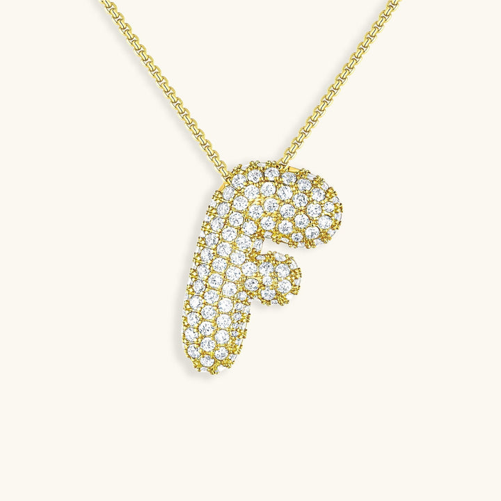 Collier en Diamant Initial Bulles