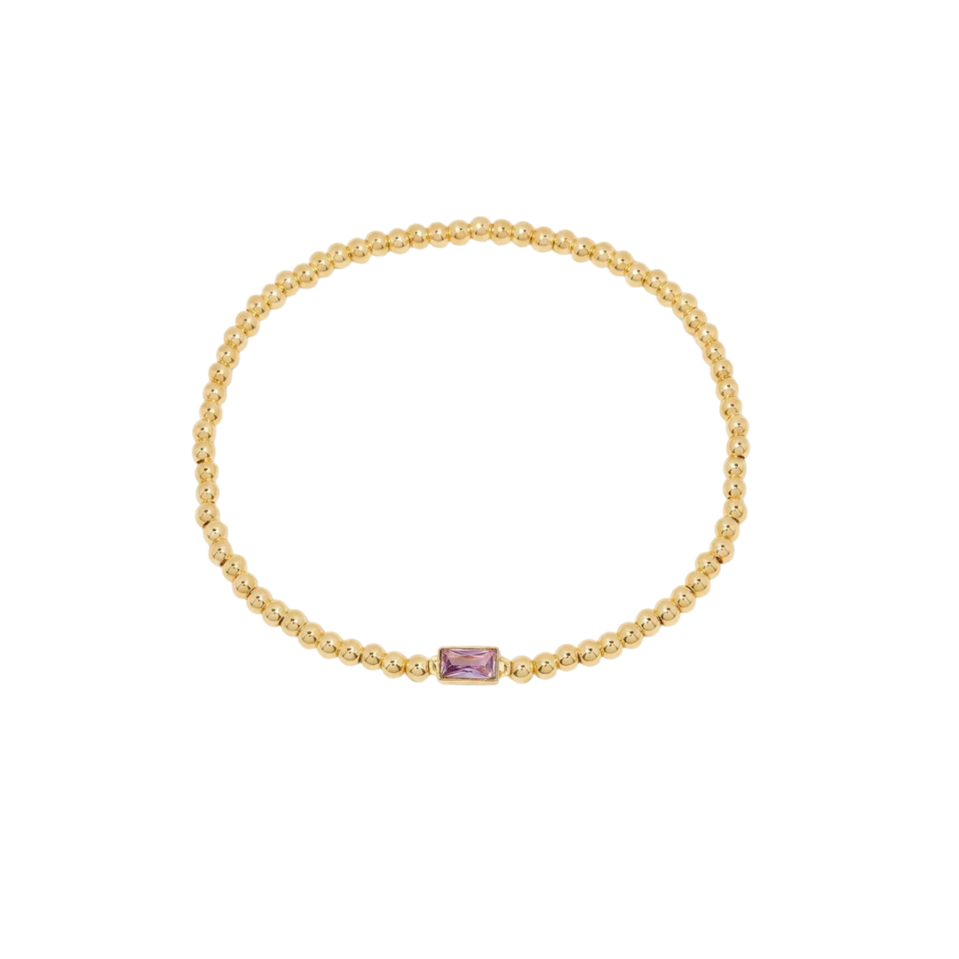 Bracelet en Gemmes avec Perles en Or