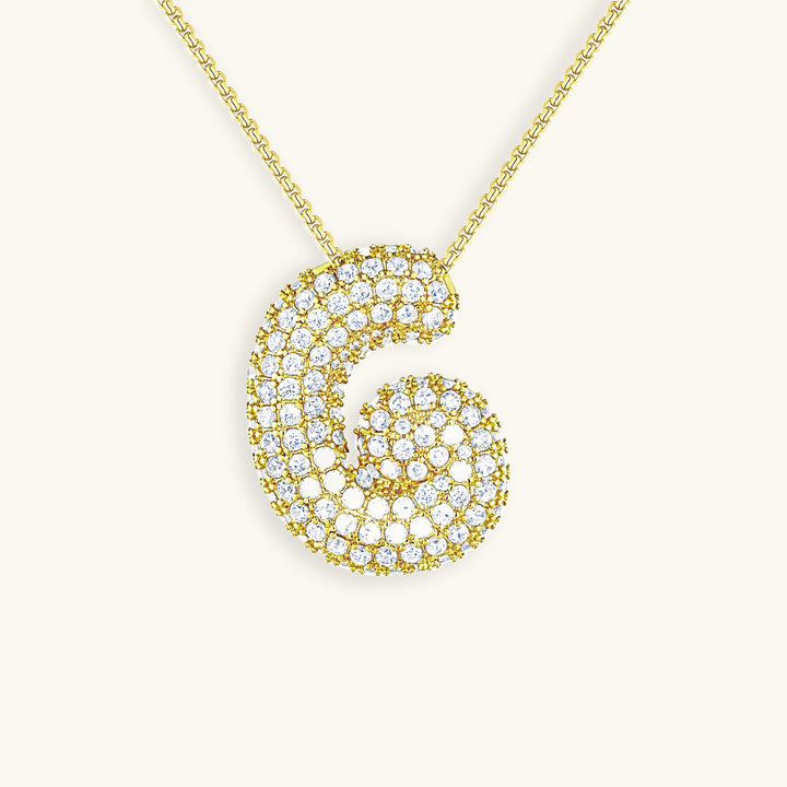 Collier en Diamant Initial Bulles