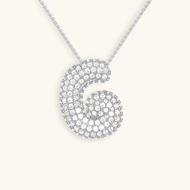 Collier en Diamant Initial Bulles