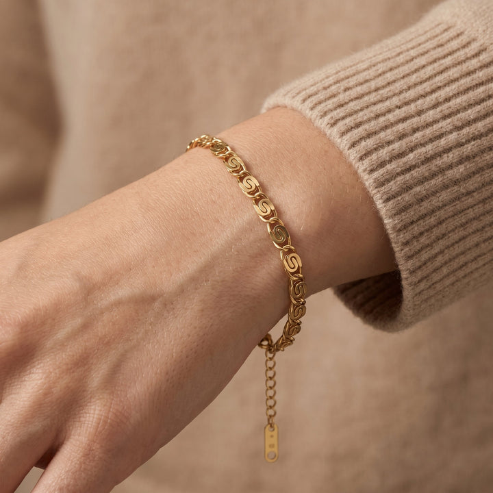 Bracelet en Chaîne à Liens en Or