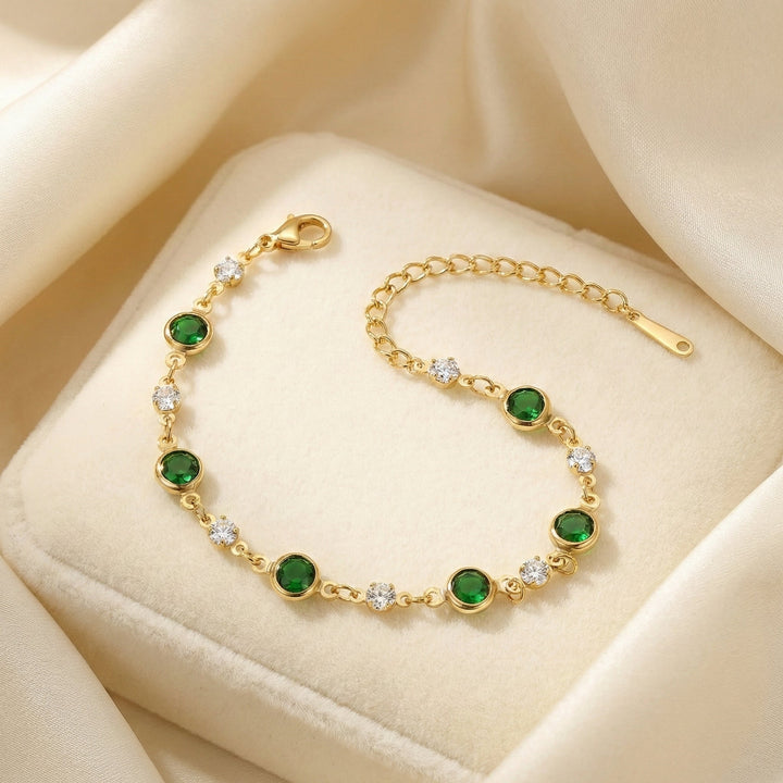 Bracelet en Pierre Verte d'Arizona