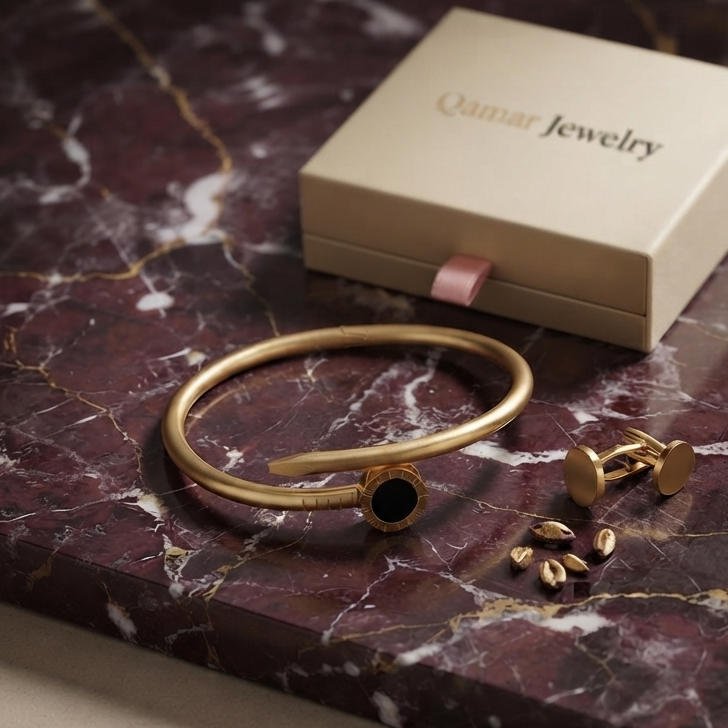 Bracelet en acier doré Amanda