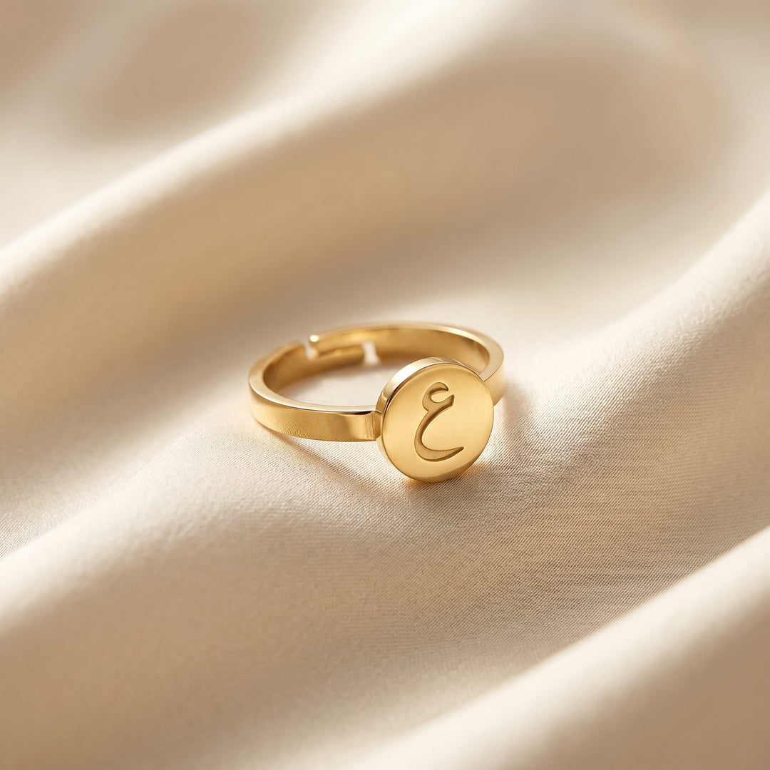 Bague en écriture arabe personnalisée