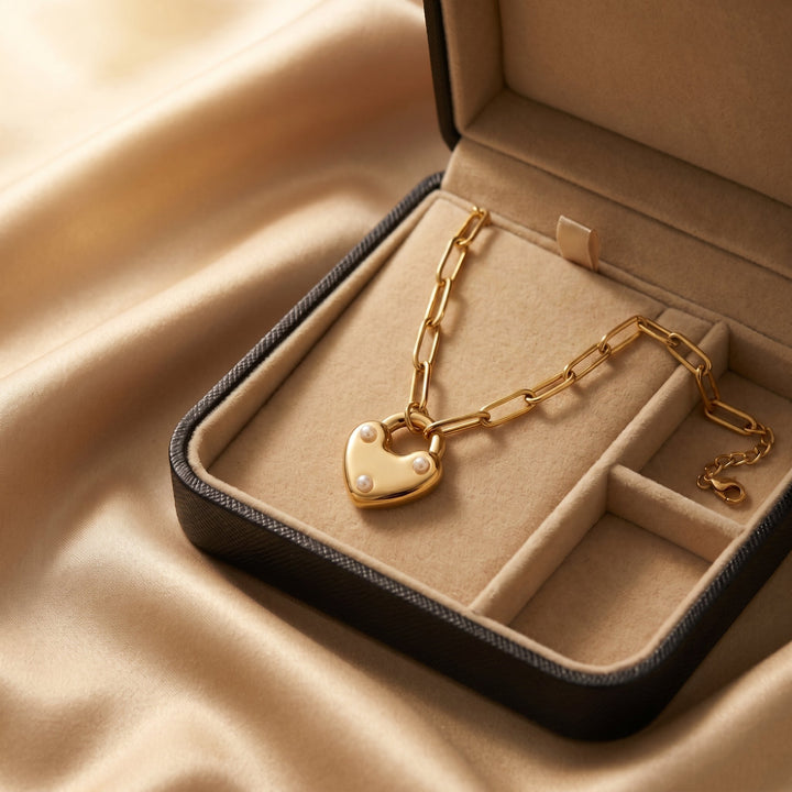 Pendentif Cadenas Cœur Amana