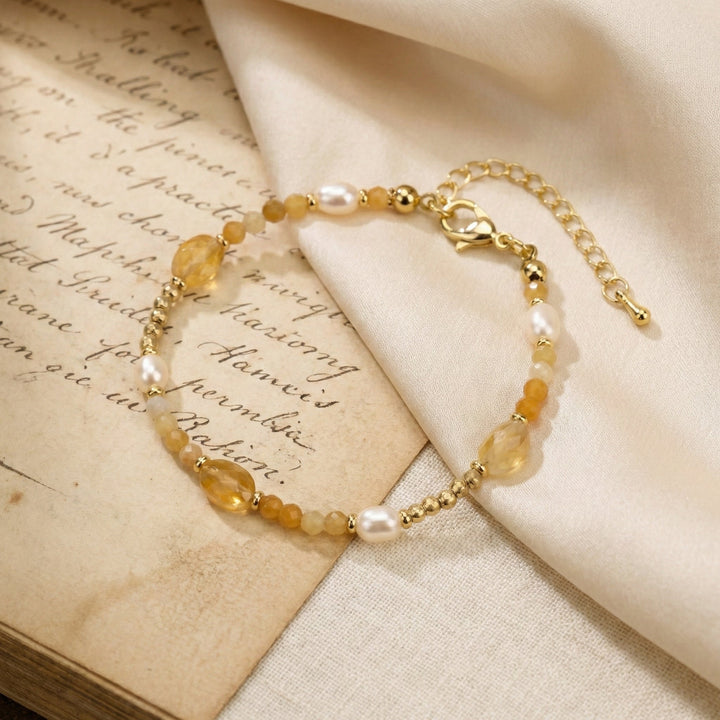 Bracelet en Agate & Perles