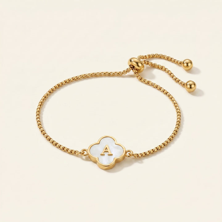 Bracelet Initial en Perle de Verre