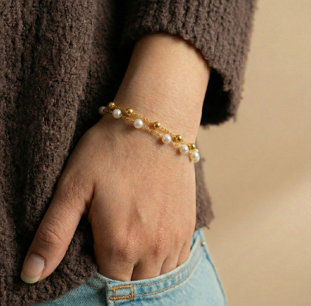 Bracelet en Perles Superposées Callie