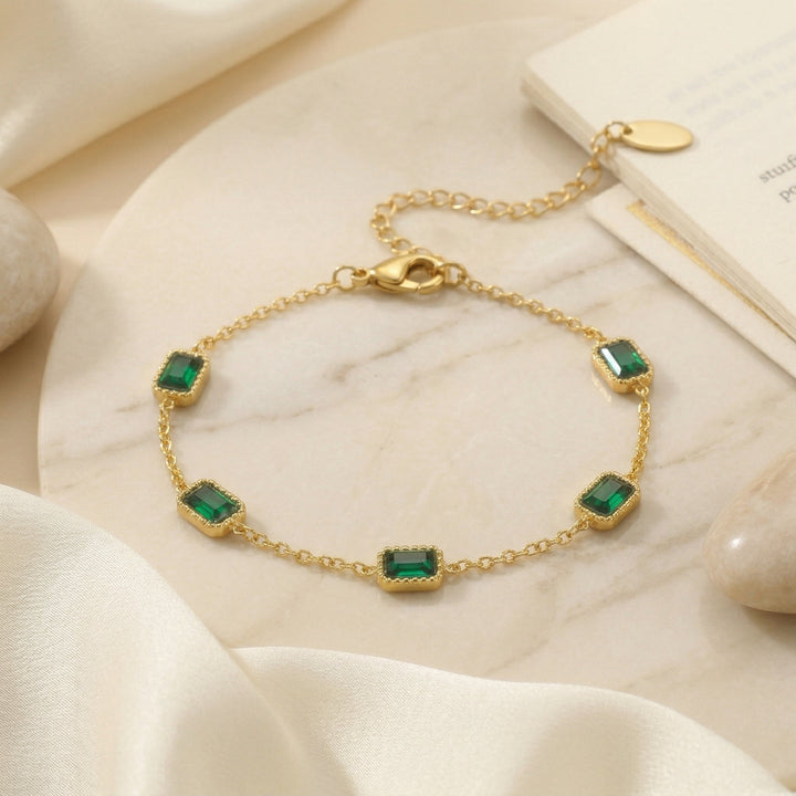 Bracelet Émeraude Trinity