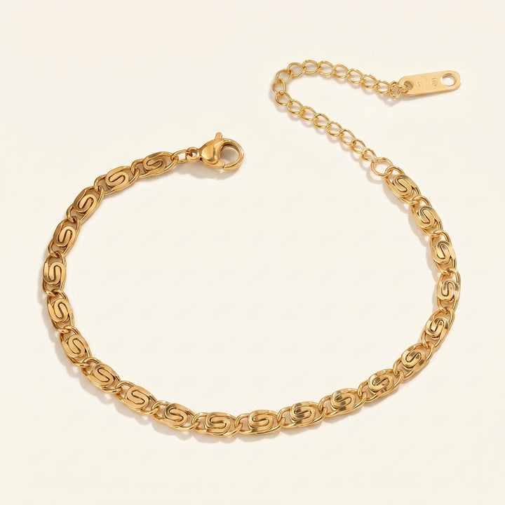 Bracelet en Chaîne à Liens en Or