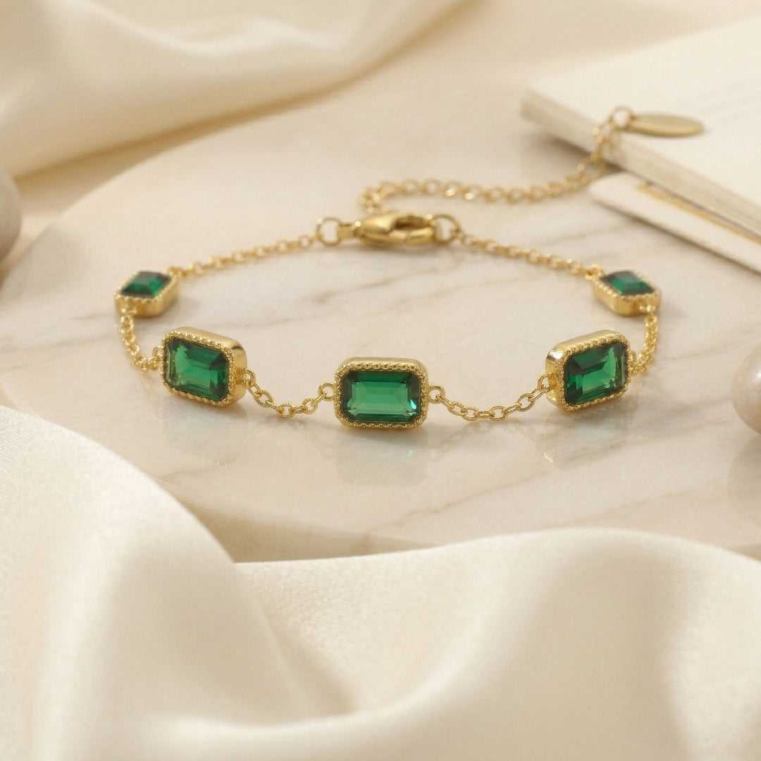 Bracelet Émeraude Trinity