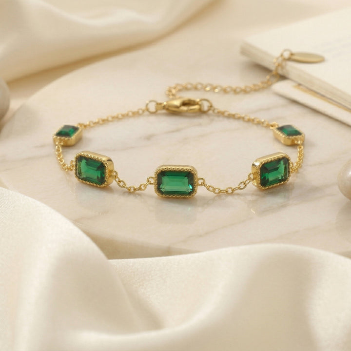 Bracelet Émeraude Trinity