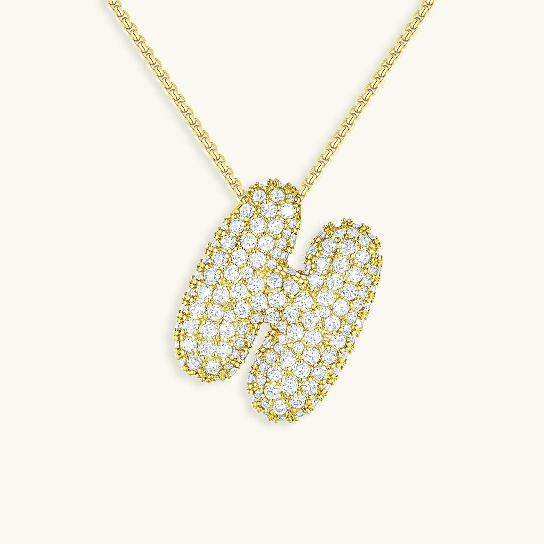 Collier en Diamant Initial Bulles