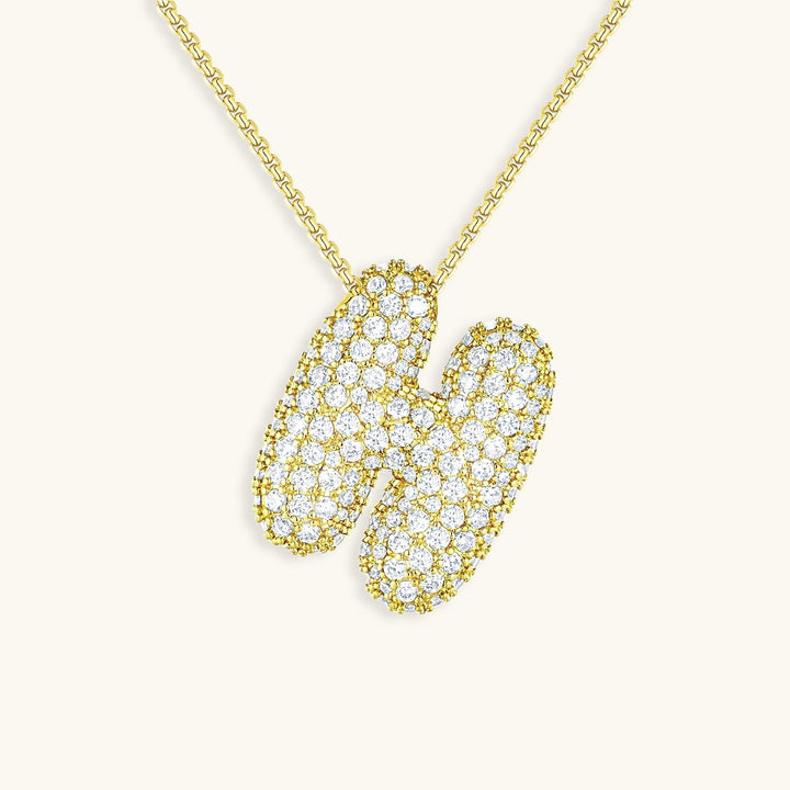 Collier en Diamant Initial Bulles