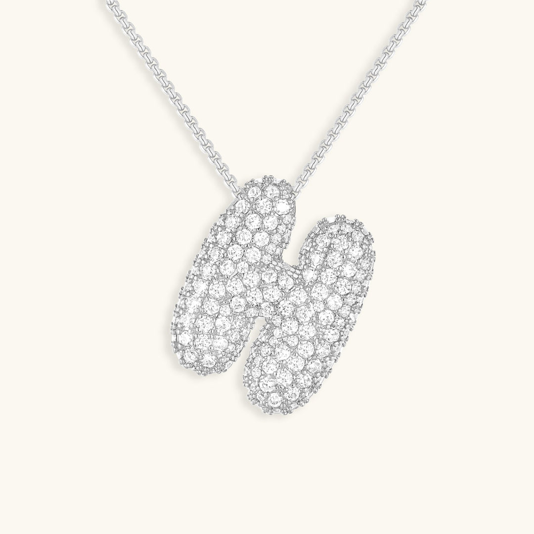 Collier en Diamant Initial Bulles