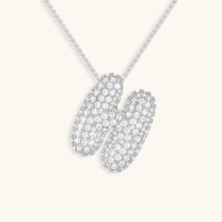 Collier en Diamant Initial Bulles