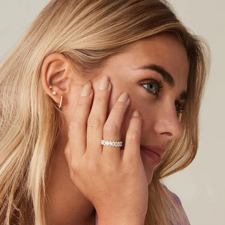 Bague en Or avec Simulant de Diamant Antoinette