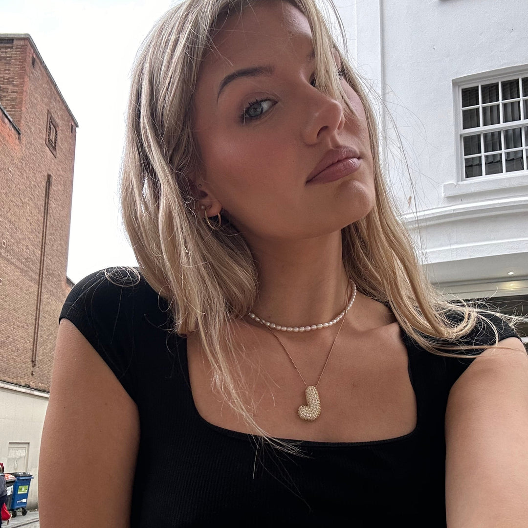 Collier en Diamant Initial Bulles
