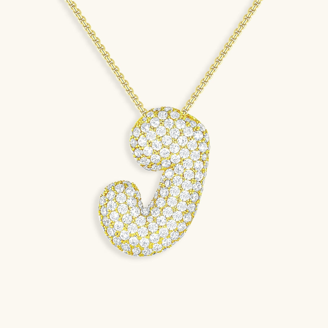 Collier en Diamant Initial Bulles