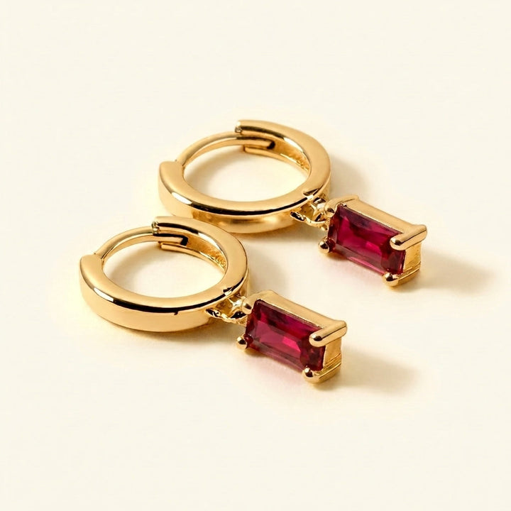 Boucles d'oreilles en pierre de naissance