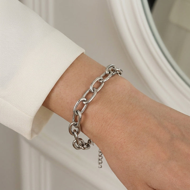Bracelet à maillons affirmé