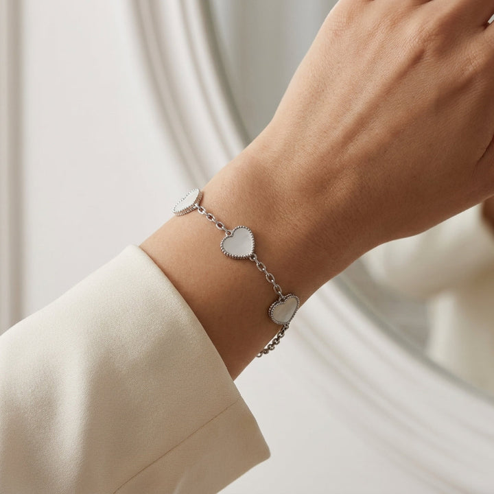Chaque Bracelet Cœur en Argent