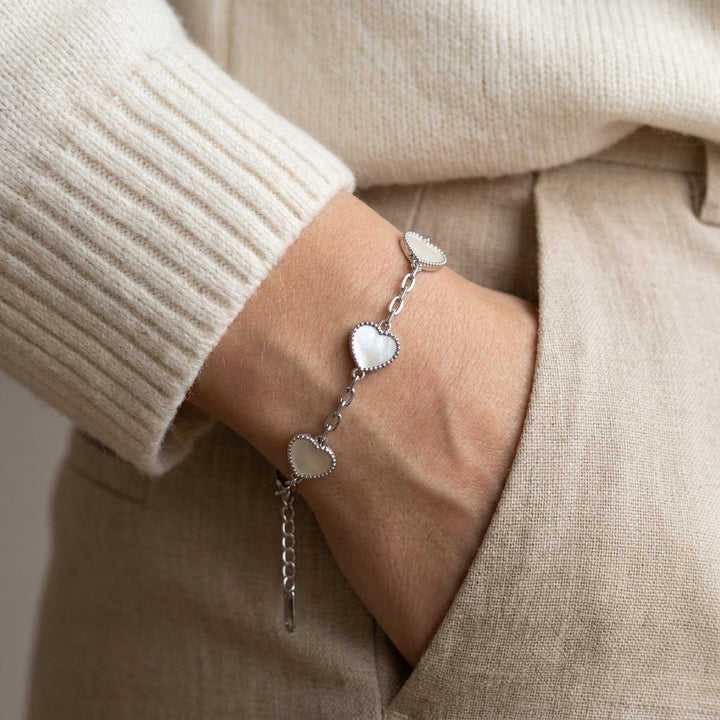 Chaque Bracelet Cœur en Argent