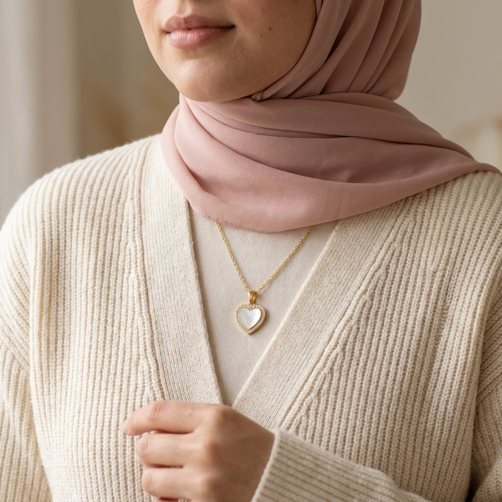 Collier Cœur Halo