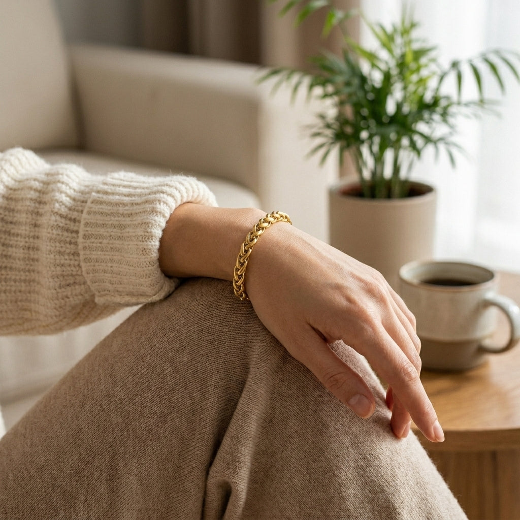 Bracelet en Chaîne Tressée