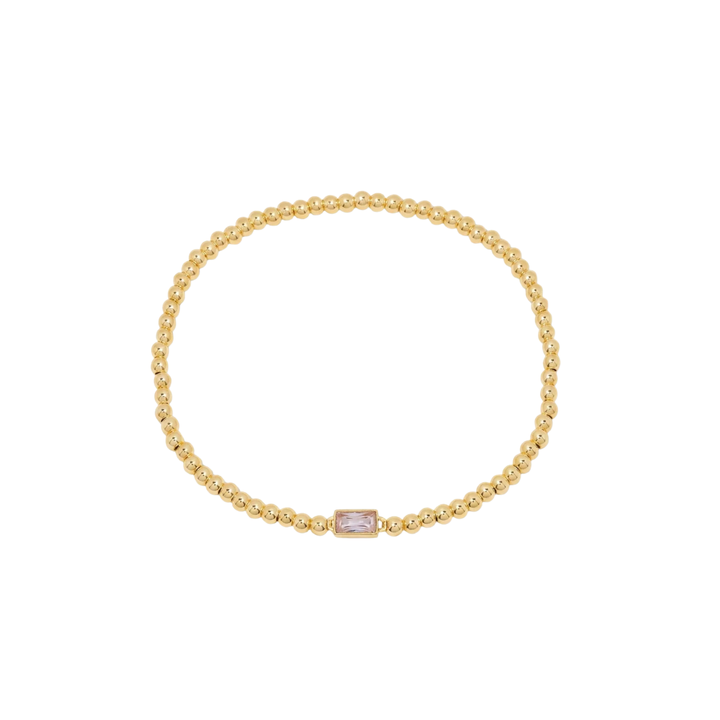 Bracelet en Gemmes avec Perles en Or