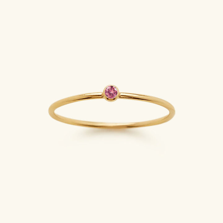 Bague Empilable Amelia avec Pierre de Naissance