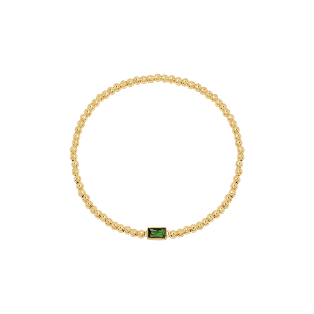 Bracelet en Gemmes avec Perles en Or