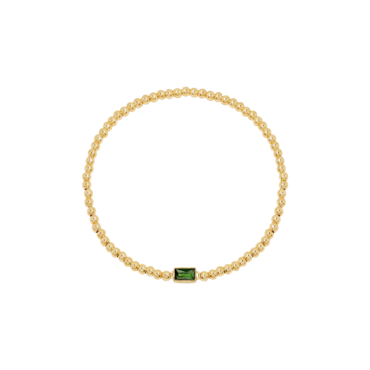 Bracelet en Gemmes avec Perles en Or