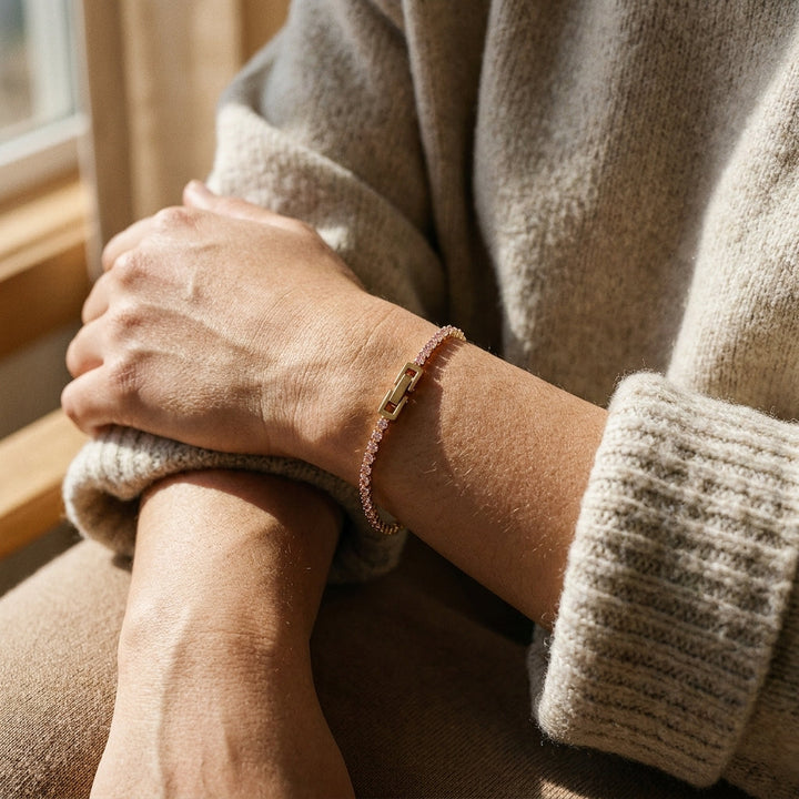 Bracelet en Cristal Rose Kiera