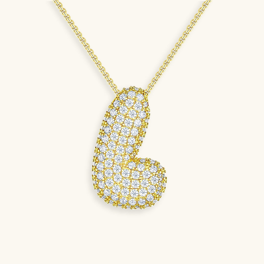Collier en Diamant Initial Bulles