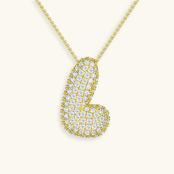 Collier en Diamant Initial Bulles