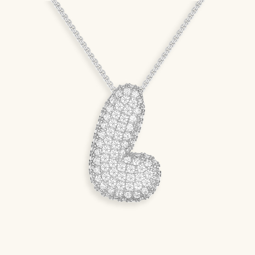 Collier en Diamant Initial Bulles