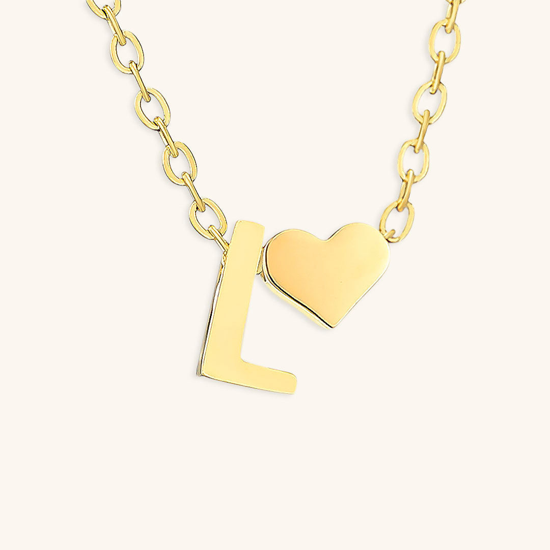 Collier en Or avec Lettre Initiale Ria