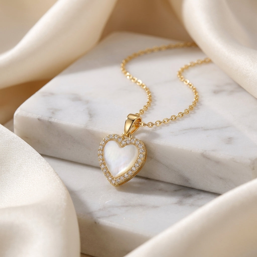 Collier Cœur Halo