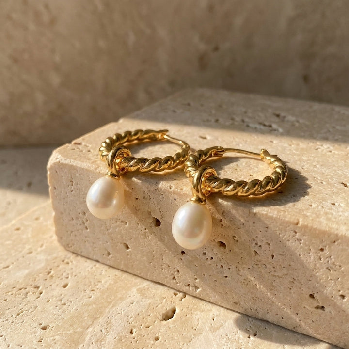 Boucles d'oreilles Perles Tordues