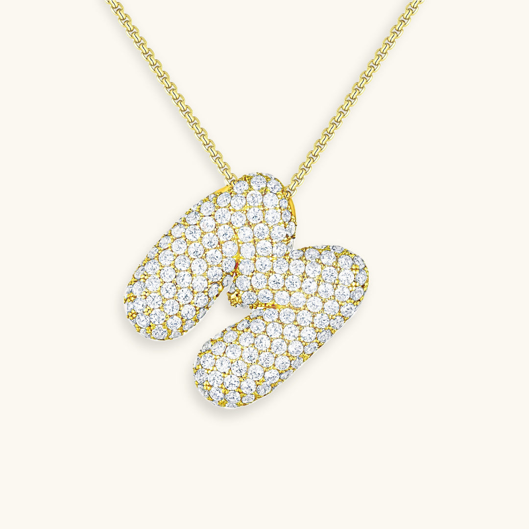 Collier en Diamant Initial Bulles
