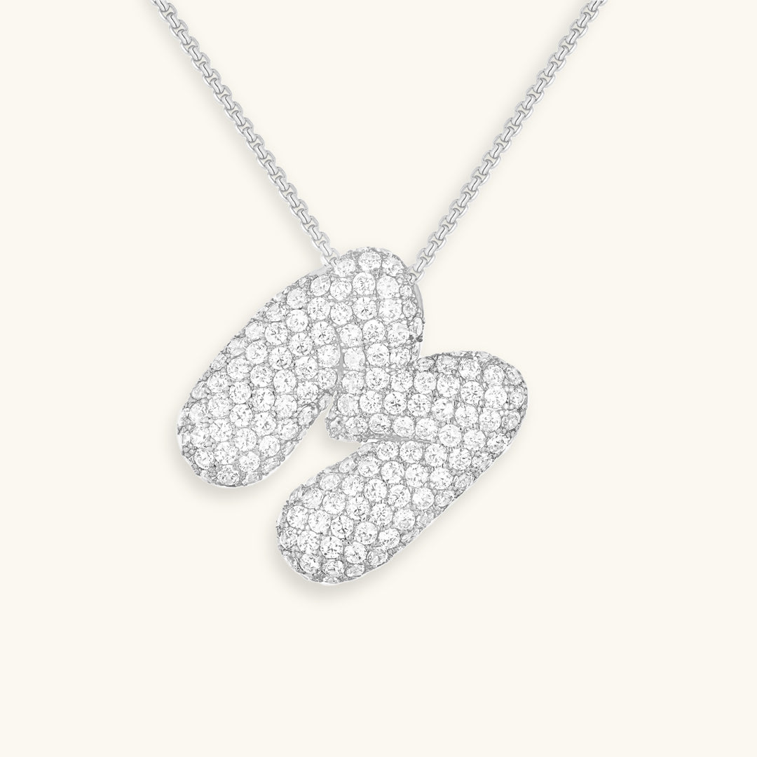 Collier en Diamant Initial Bulles