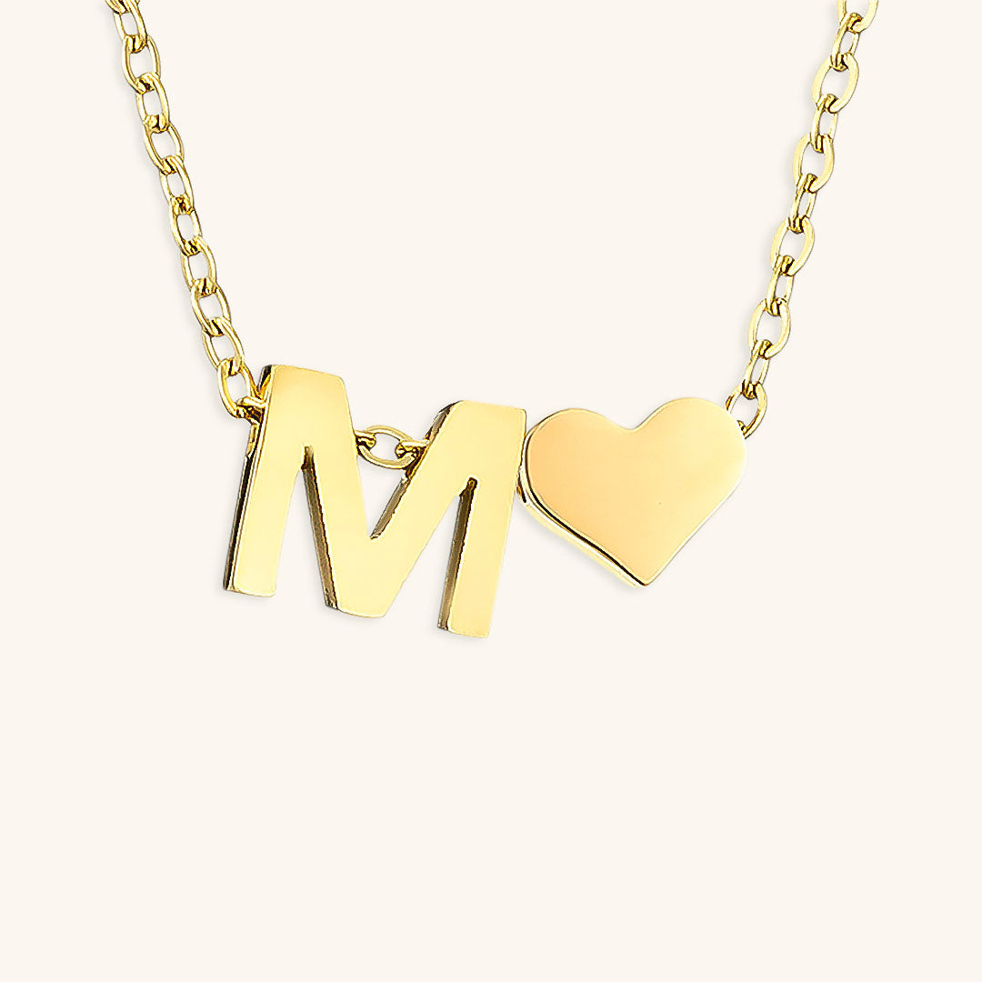 Collier en Or avec Lettre Initiale Ria