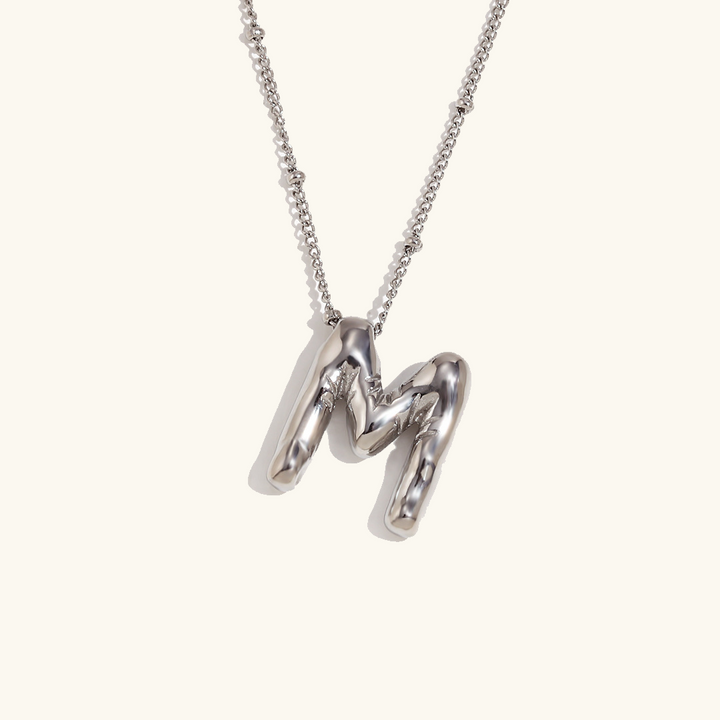 Collier Initial en Or Balloon