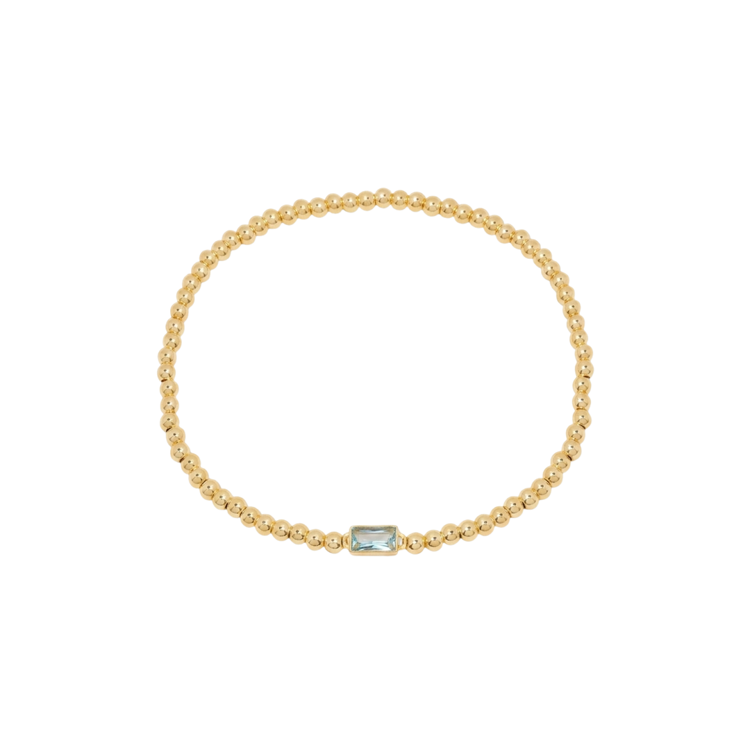 Bracelet en Gemmes avec Perles en Or
